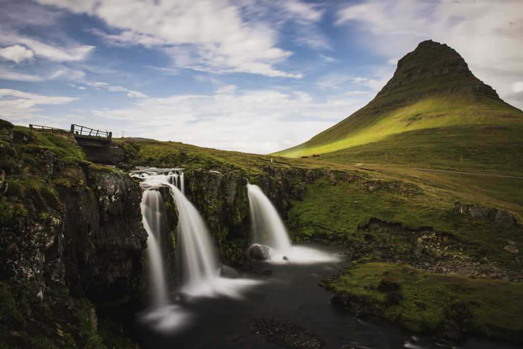 waterfall shot with Neutral Density Filters for long exposure photographs
